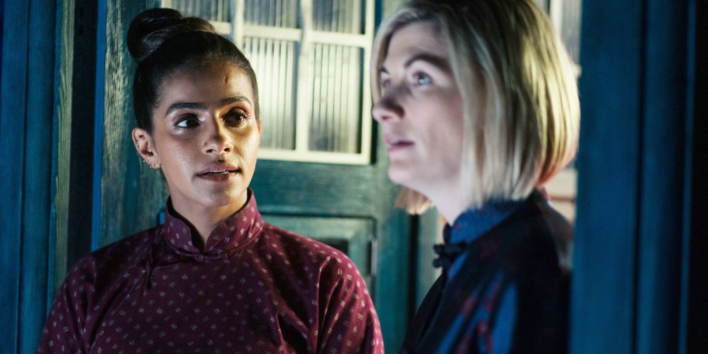 Mandip Gill and Jodie Whittaker in Doctor Who