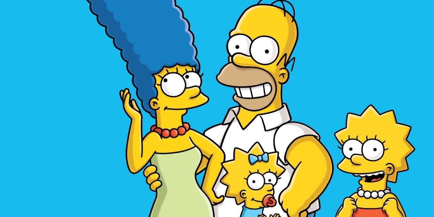 Marge, Homer, Maggie, and Lisa Simpson