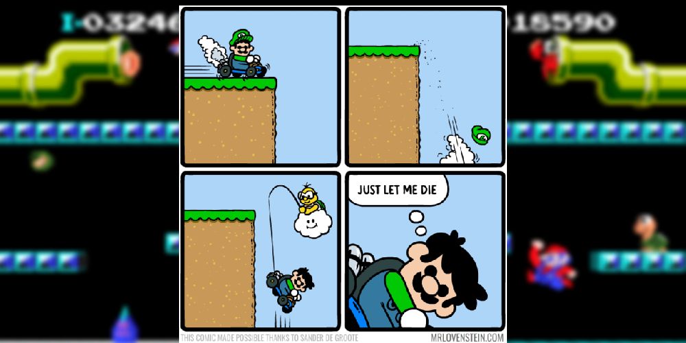 An internet comic about Mario Kart.