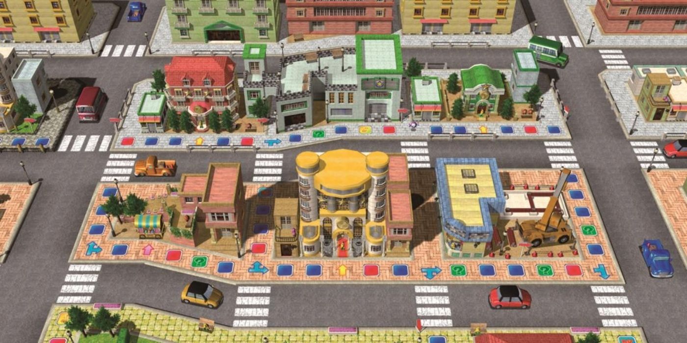 The Koopa's Tycoon Town board in Mario Part 8.