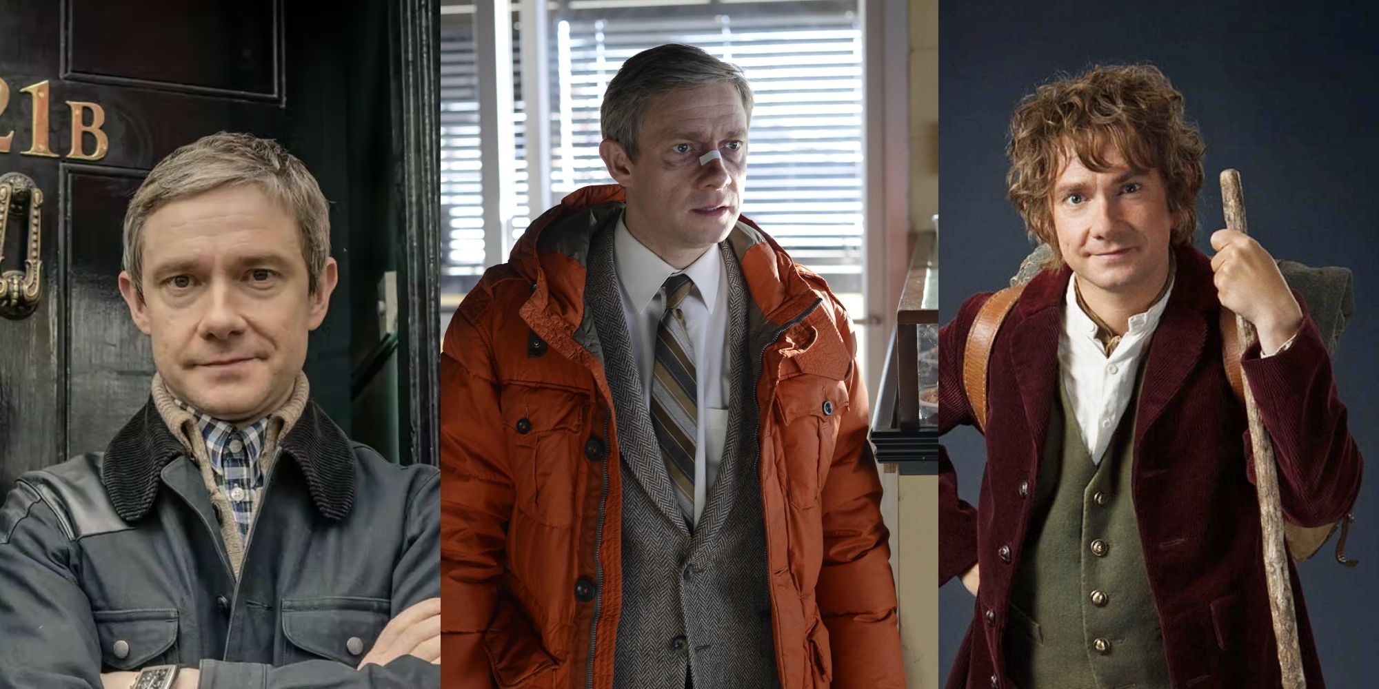 Martin Freeman in Hobbit, Sherlock, and Fargo