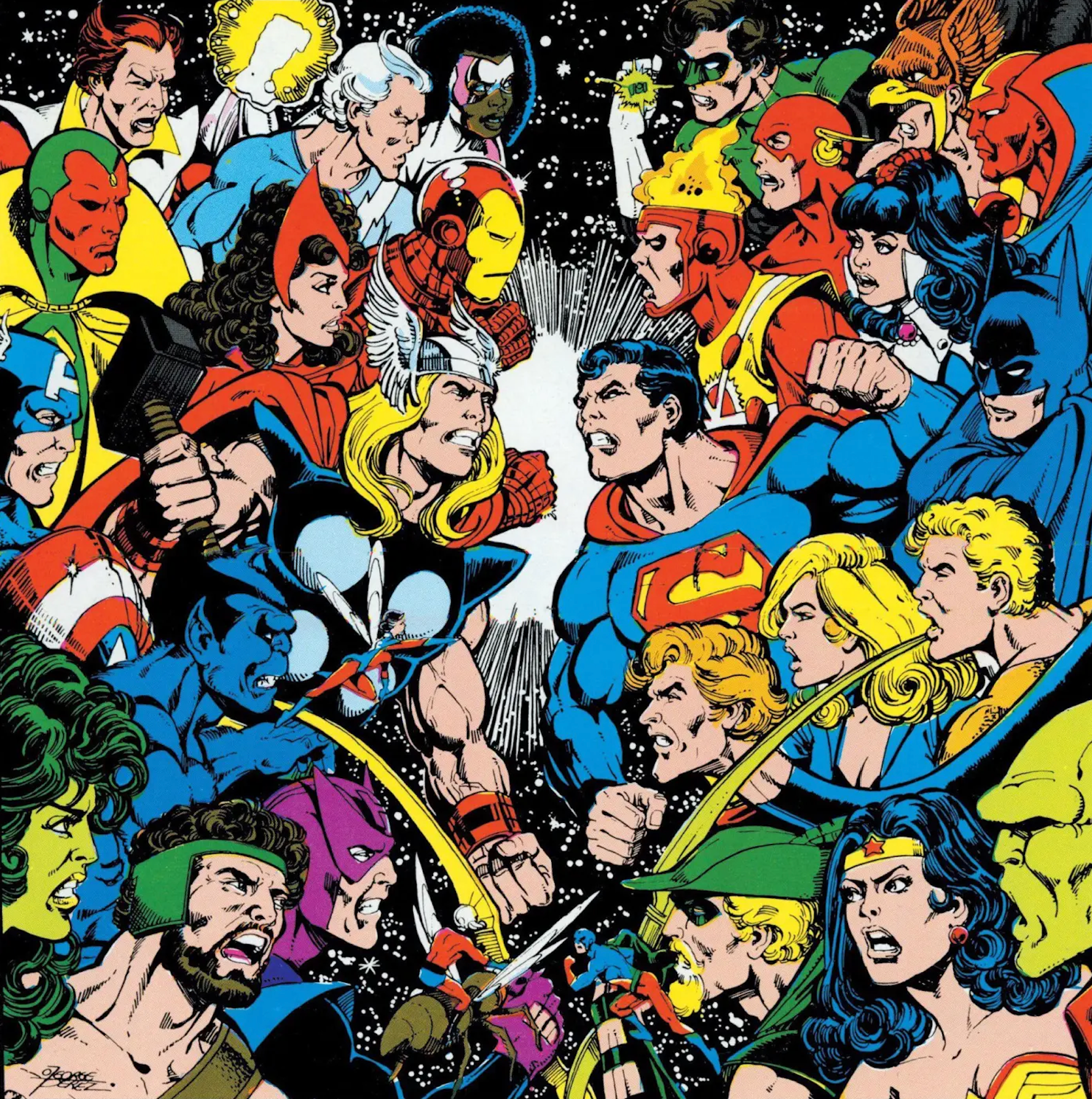 Marve vs DC by George Perez