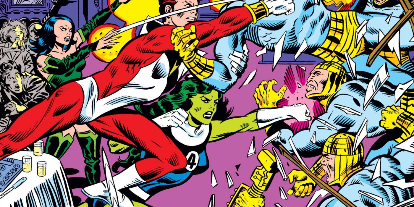 Marvel Comics 1980s Avengers She-Hulk Starfox Sersi