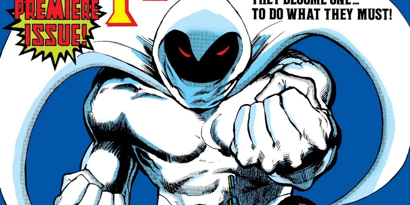 Moon Knight on the cover of Moon Knight #1.