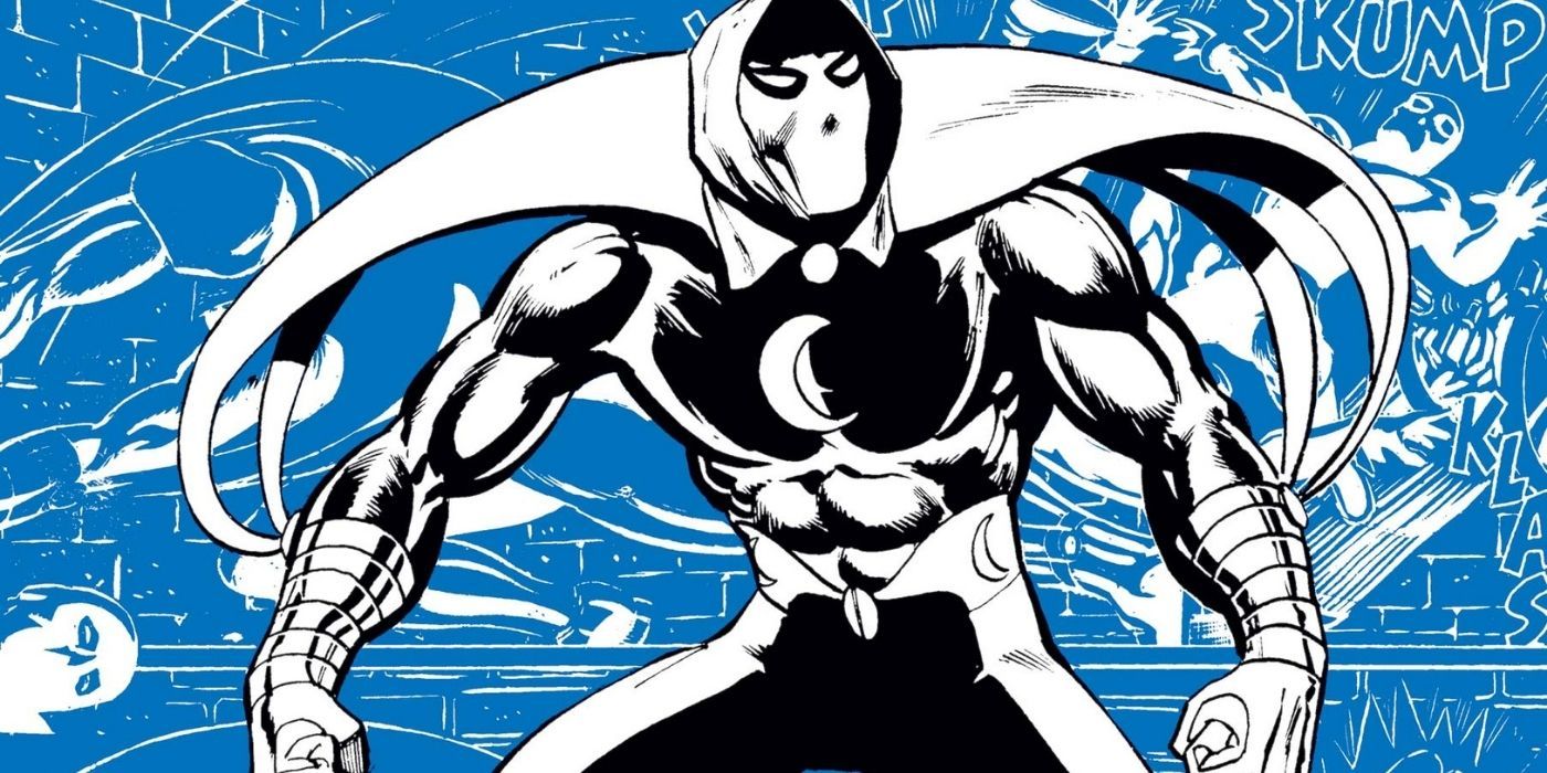 Moon Knight on the cover of a comic book,