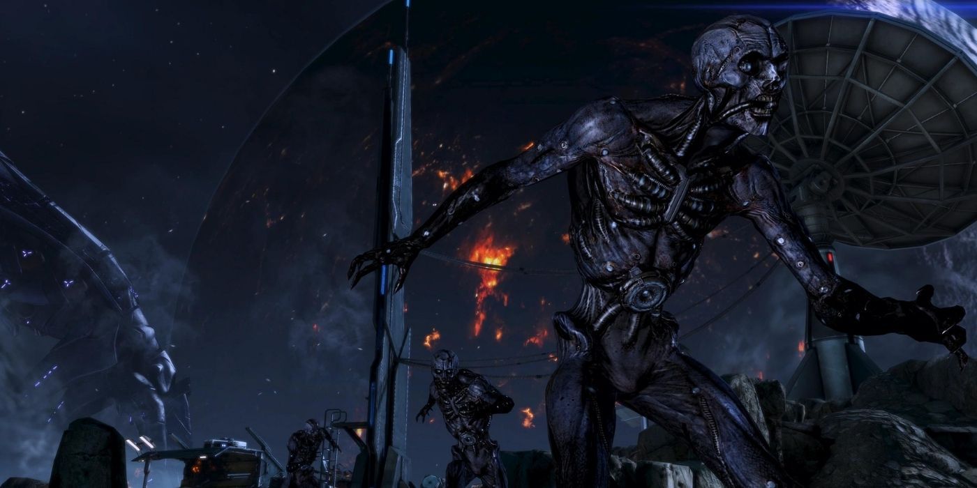 Husks in Palaven's moon in Mass Effect 3.