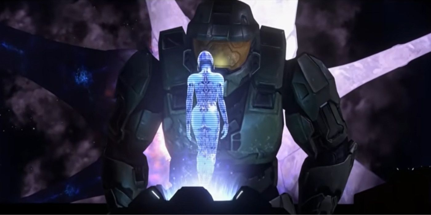 Master Chief And Cortana Escaping Instalation 00 Halo 3