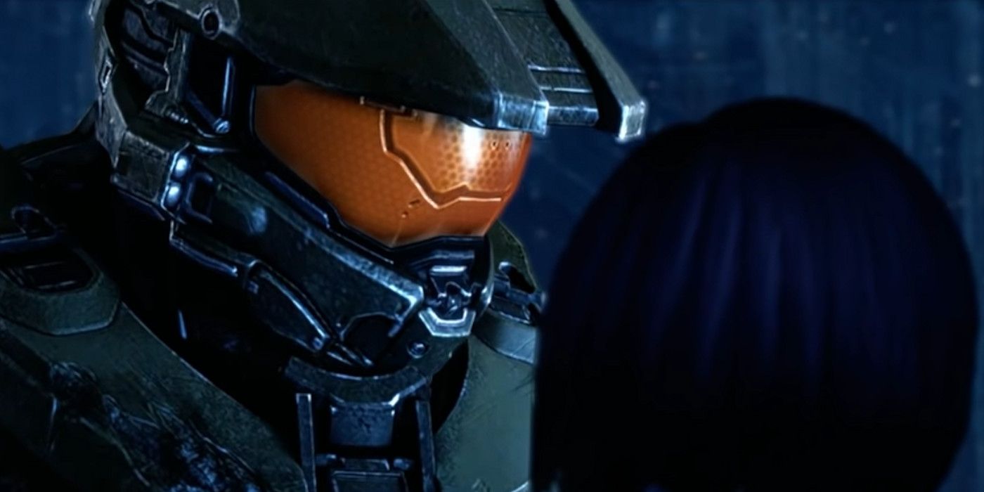 Master Chief and Cortana saying goodbye at the end of Halo 4