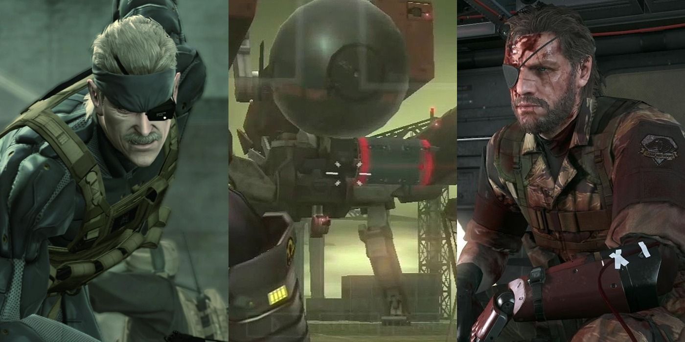 Old Snake, the Peace Walker tank, and Venom Snake from the Metal Gear Solid saga.