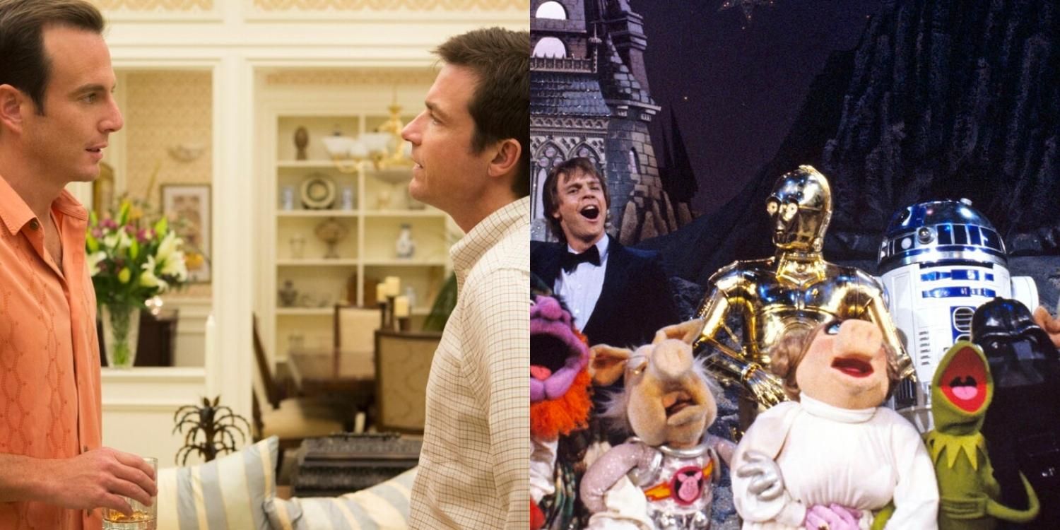 Michael and Gob in Season 4 of Arrested Development and Chewbacca, Mark Hamill as Luke Skywalker, R2D2, C3P0 and the Muppets in The Muppet Show