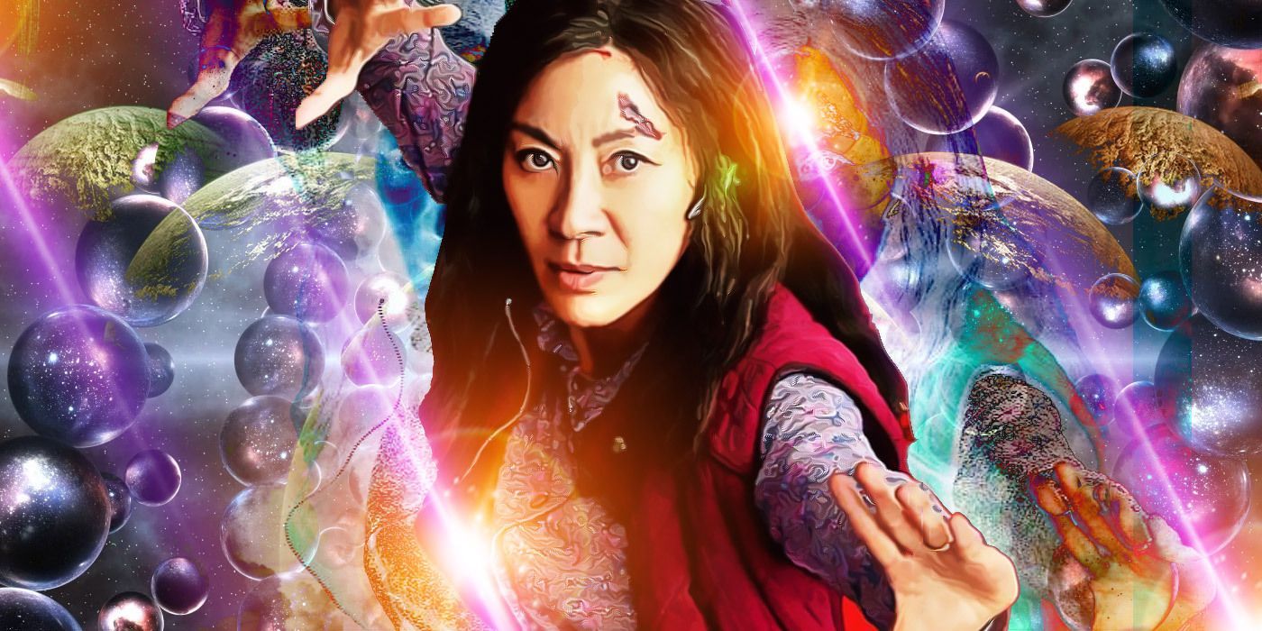 Michelle Yeoh in the multiverse in Everything Everywhere All At Once