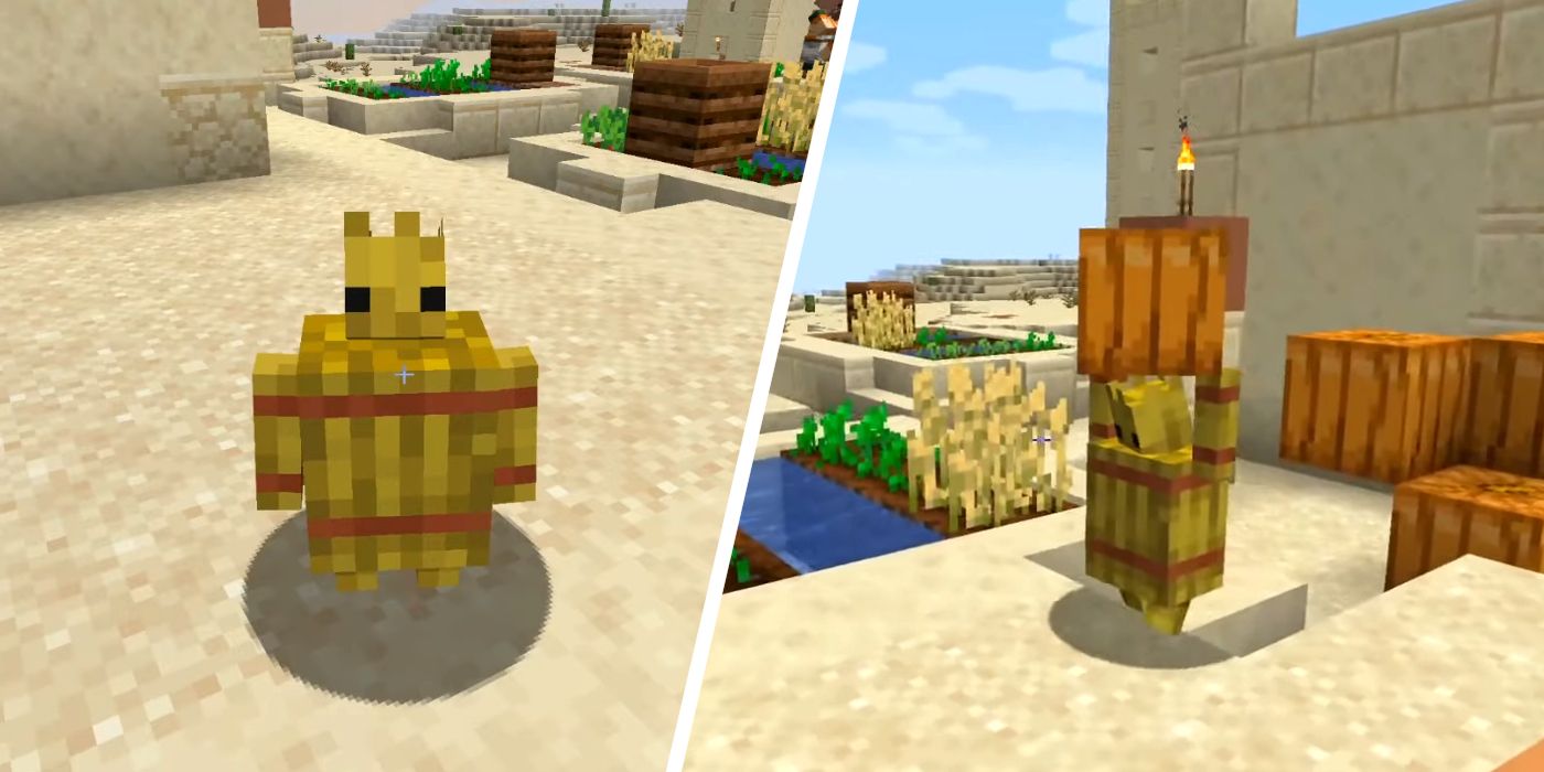 Minecraft: How To Install (& Make) Straw Golems