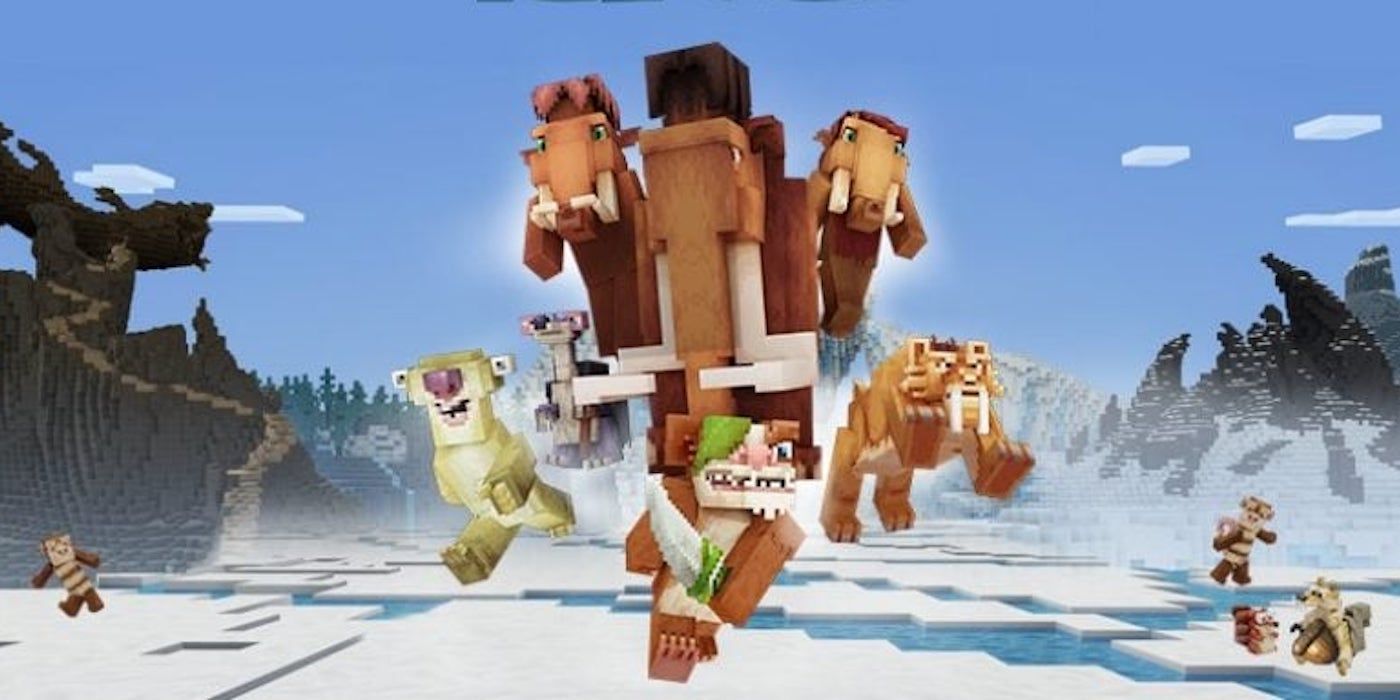 Minecraft Ice Age DLC Brings Manny & Friends On An Ancient Adventure