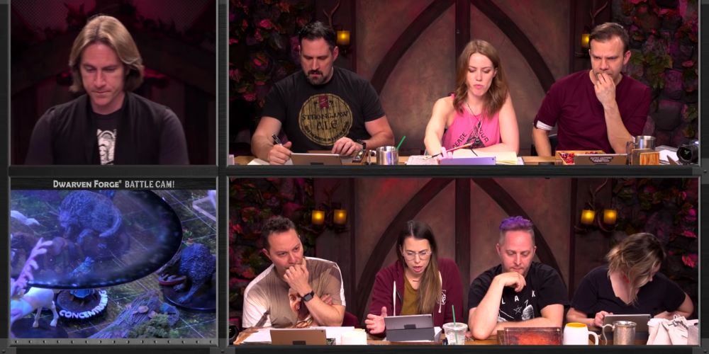 A screenshot from Misery Loves Company in Critical Role