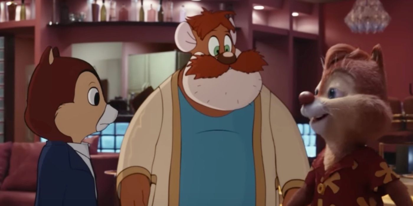 Chip and Dale see a disheveled Monterey Jack