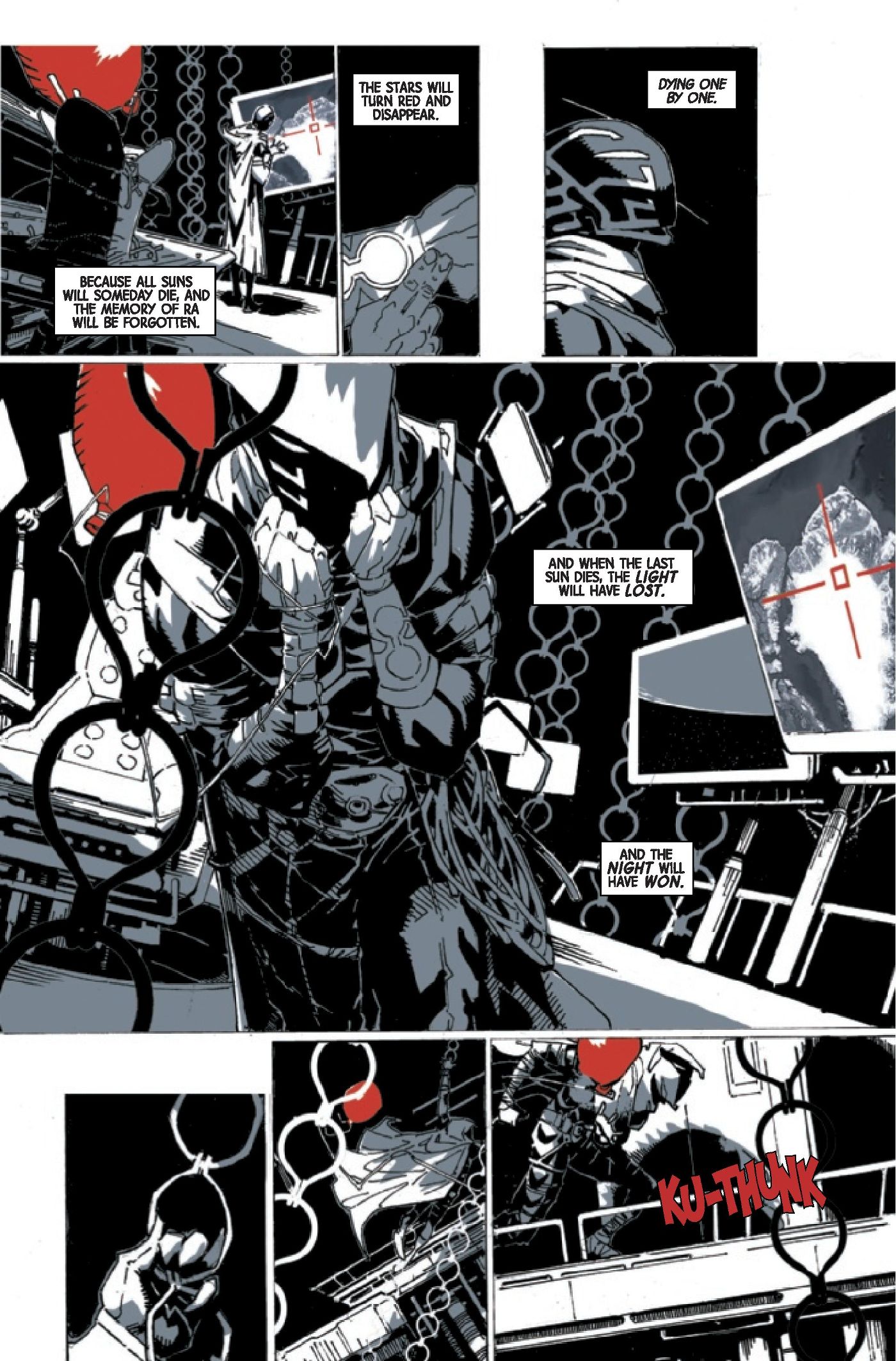 Moon knight black white and blood red anthology page 1