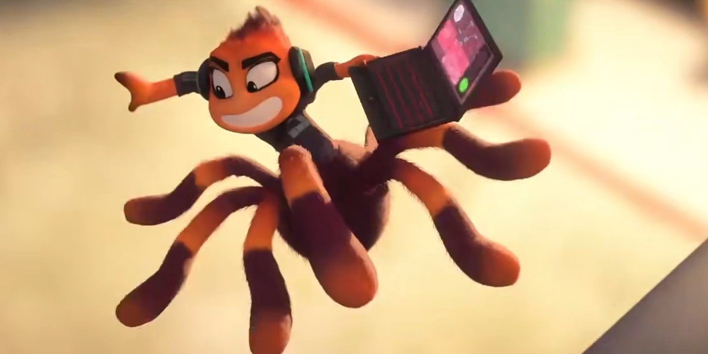 Ms. Tarantula is voiced by Awkwafina in The Bad Guys.