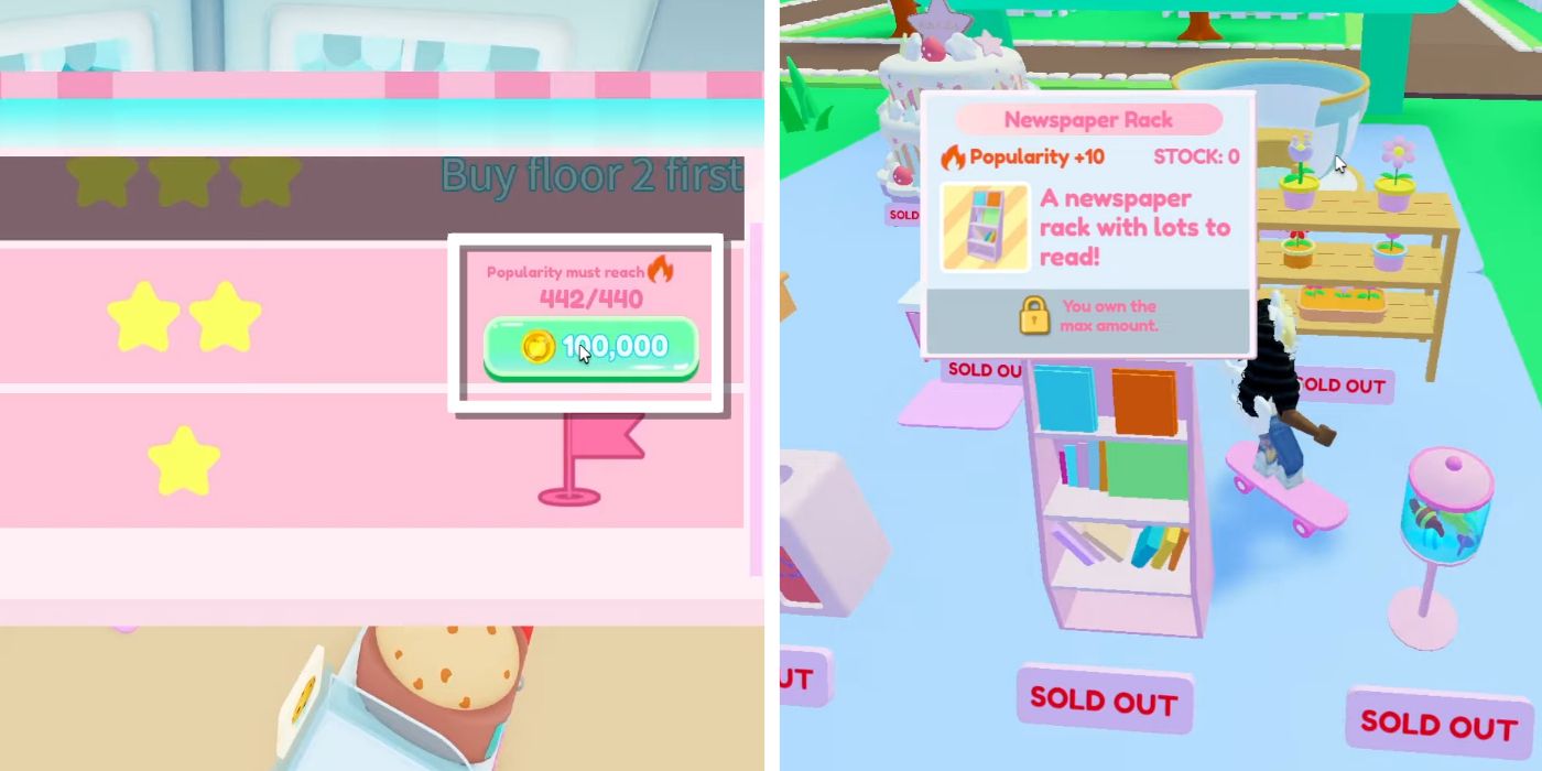 My Hello Kitty Cafe Unlocking A Second Floor In Roblox
