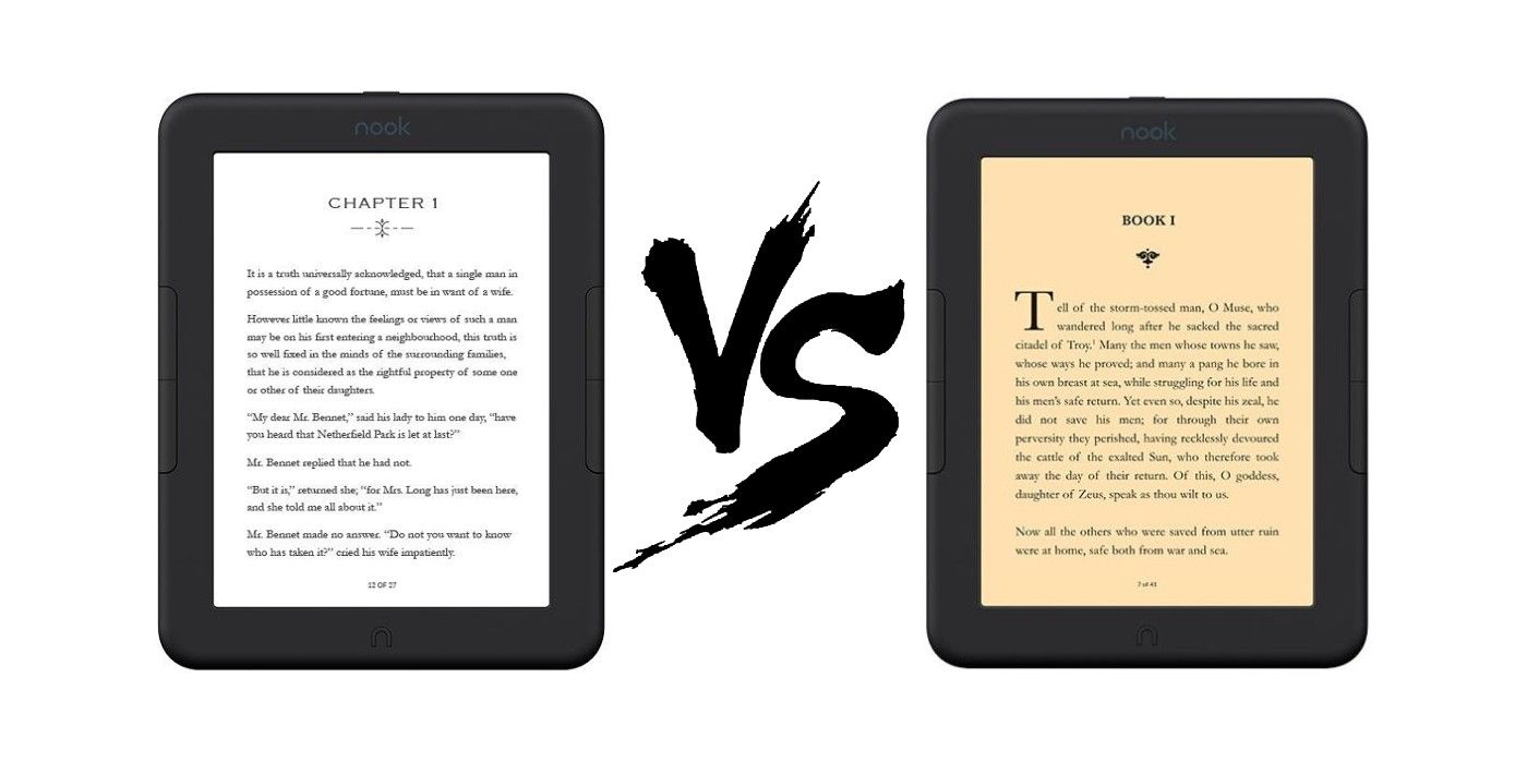 The NOOK GlowLight 4e and GlowLight 4 have the same screen size