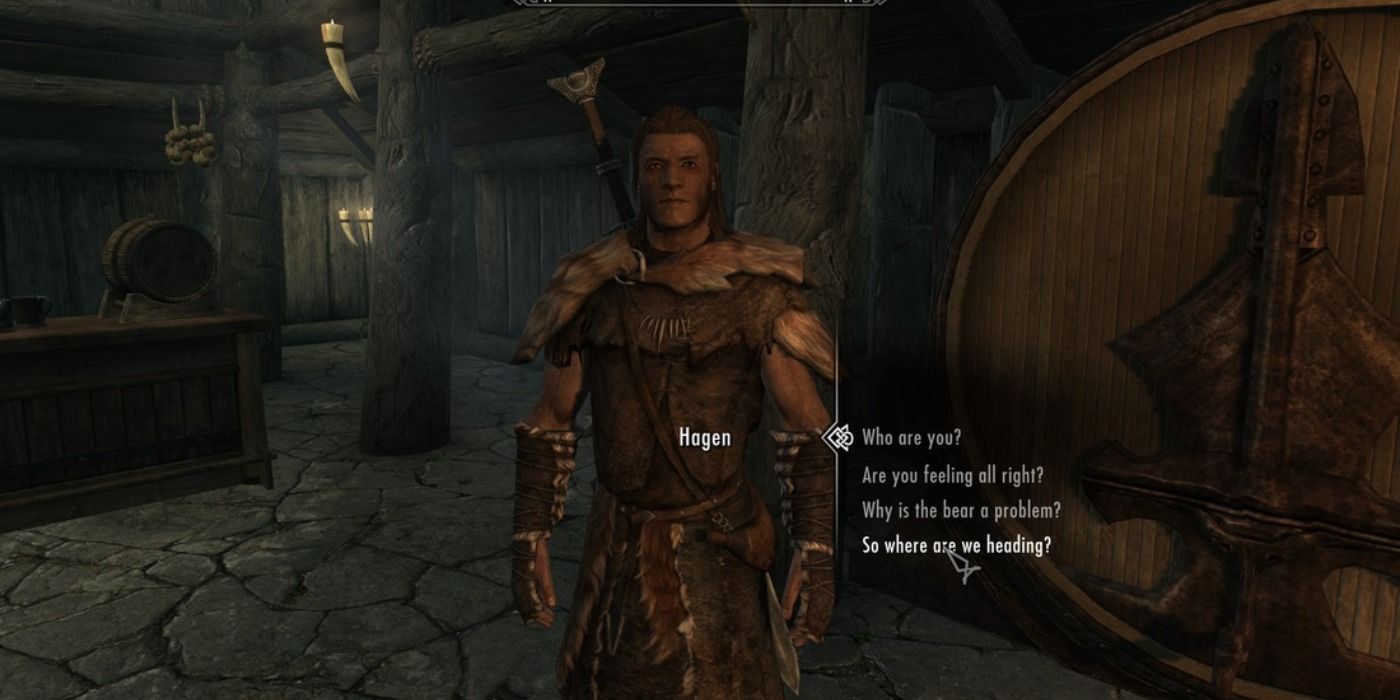 NPC conversing with the player.