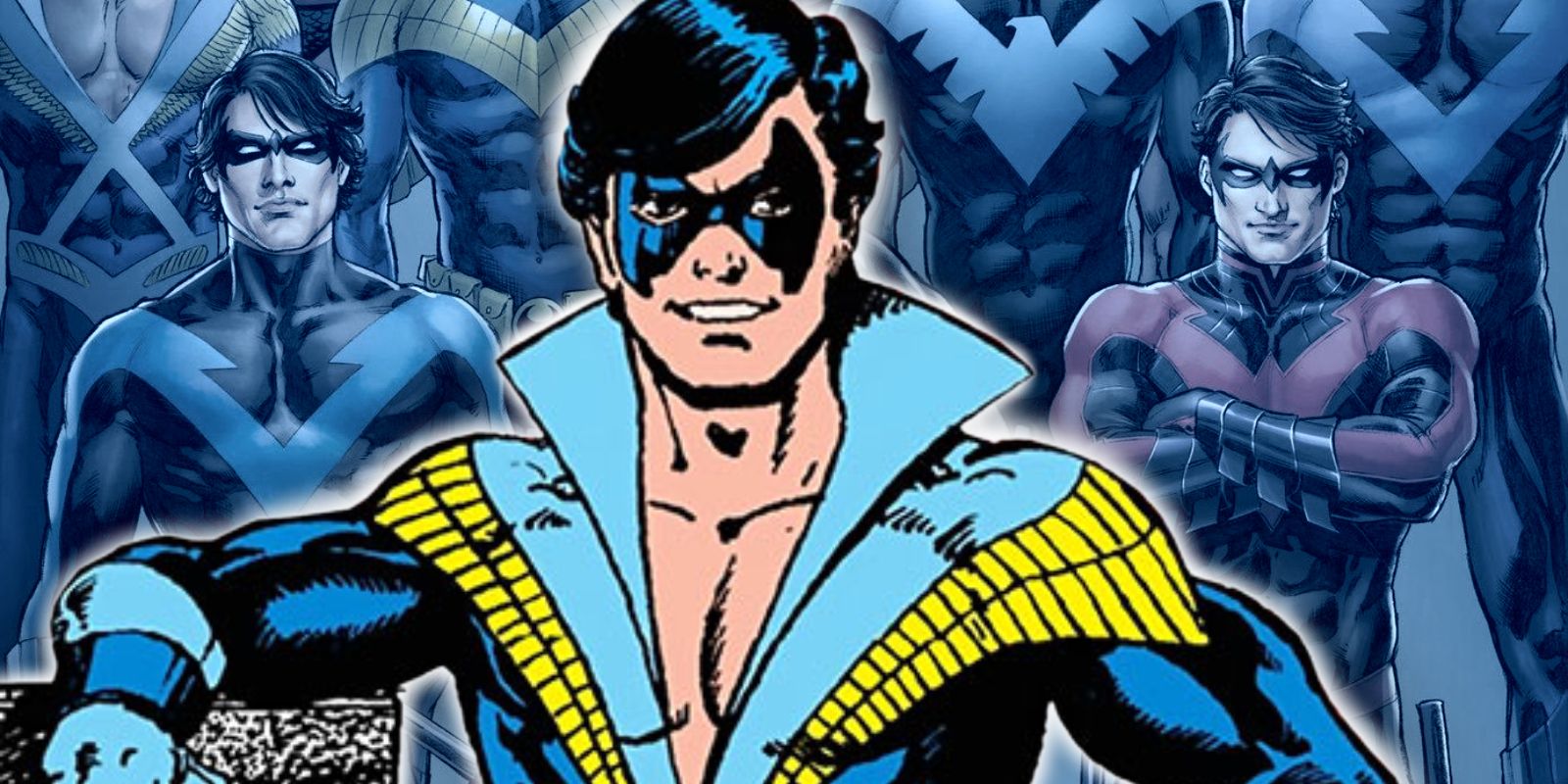 Nightwing has a goofy classic costume.
