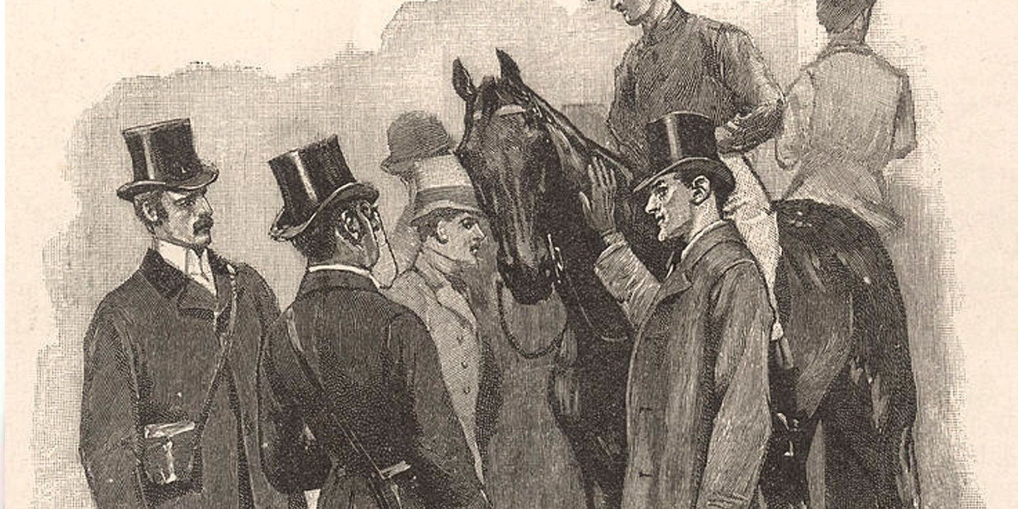 Ilustrações oficiais de Sherlock Holmes para Silver Blaze