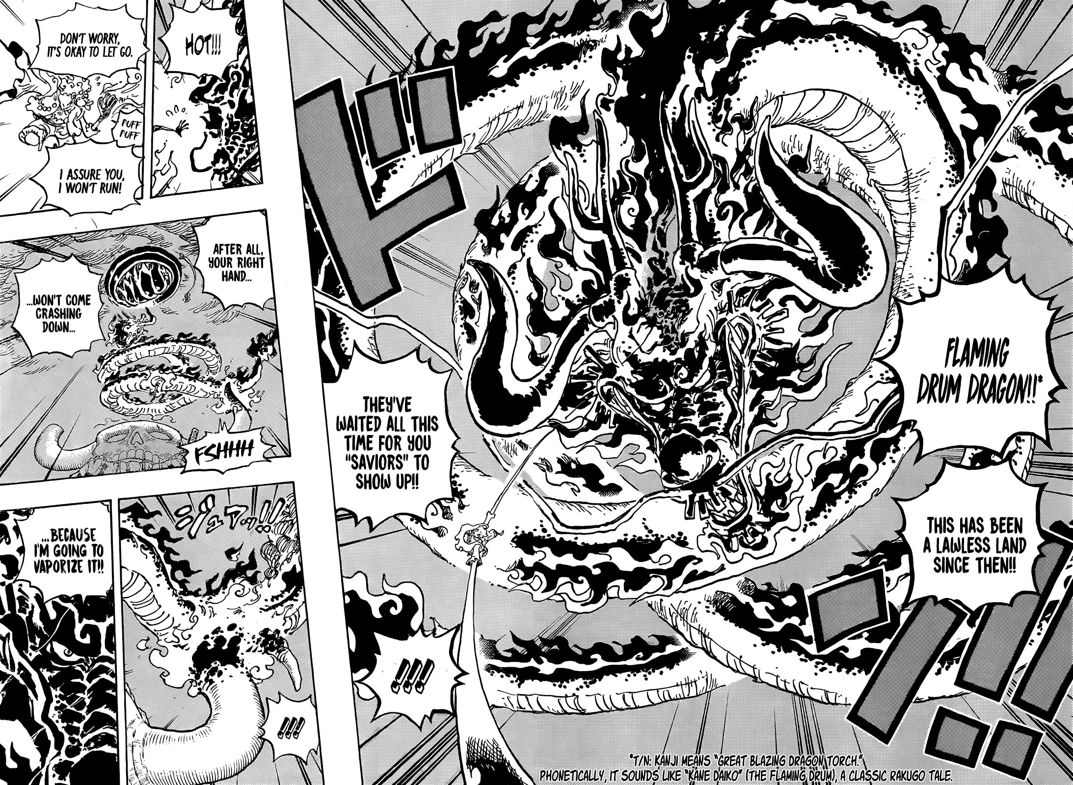 One Piece 1048 Kaido Great Blazing Dragon