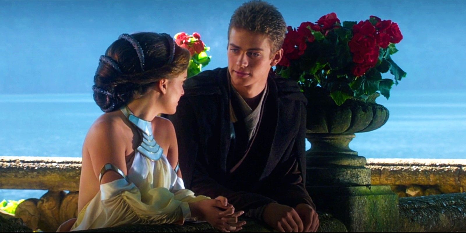 Padme and Anakin Skywalker in Attack of the Clones
