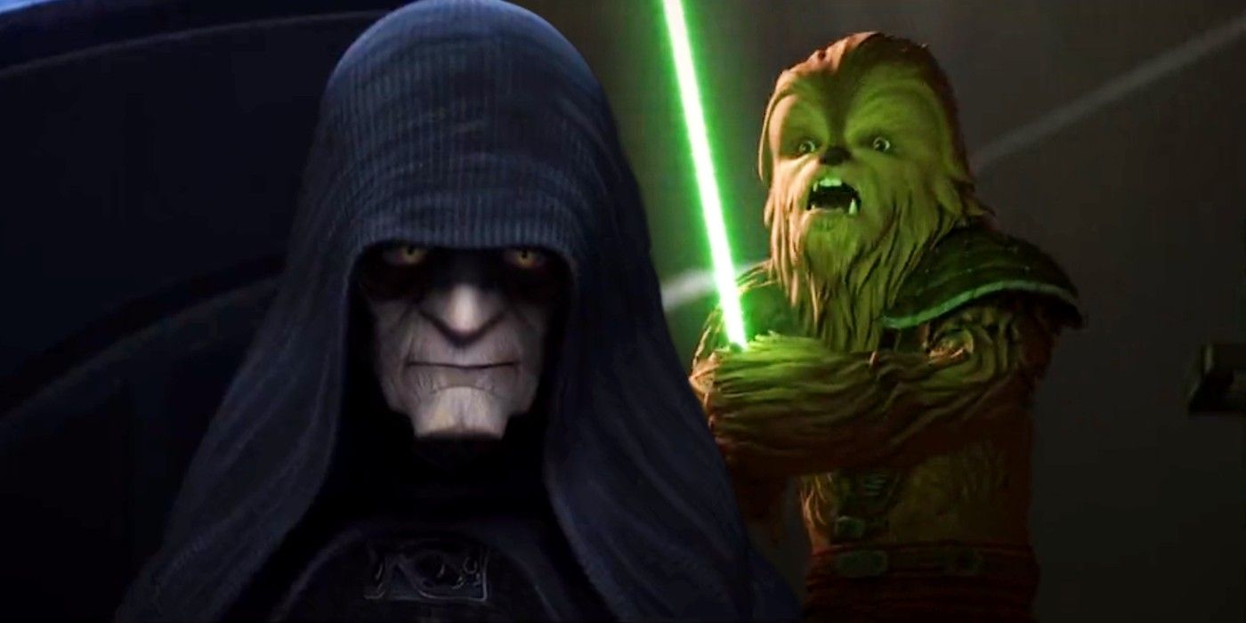 Palpatine and a Wookiee Jedi in The Bad Batch season 2 trailer