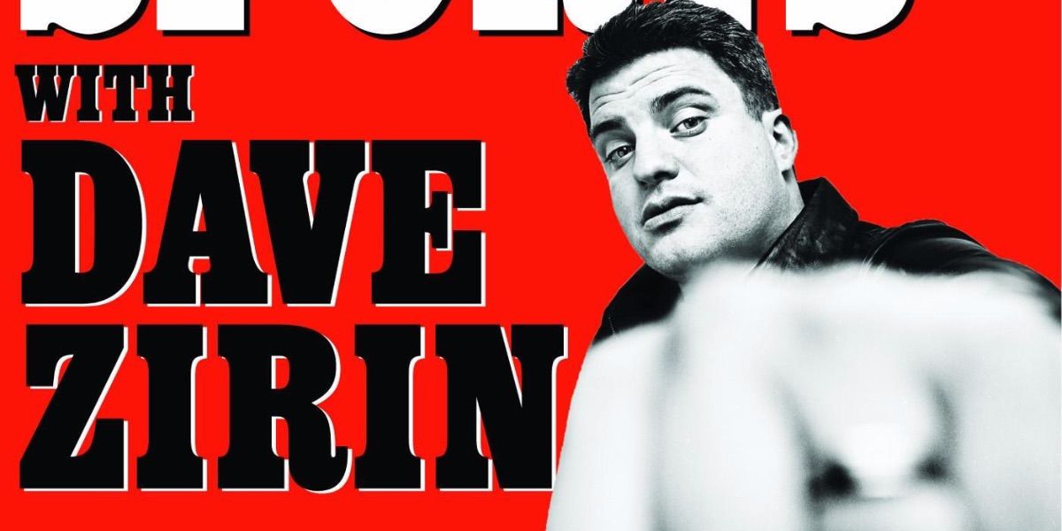 Dave Zirin appears on a promotional image for the Edge of Sports Podcast