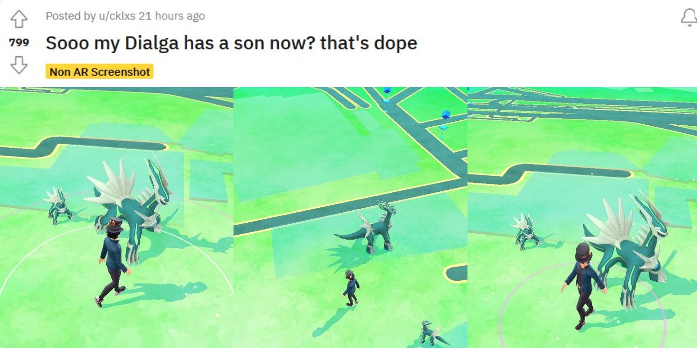 Pokemon GO Dialga Glitch Reddit Post