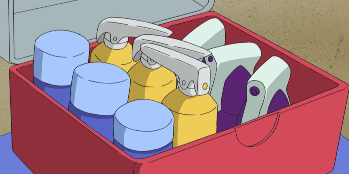 A first-aid kit of healing items in the Pokémon anime.