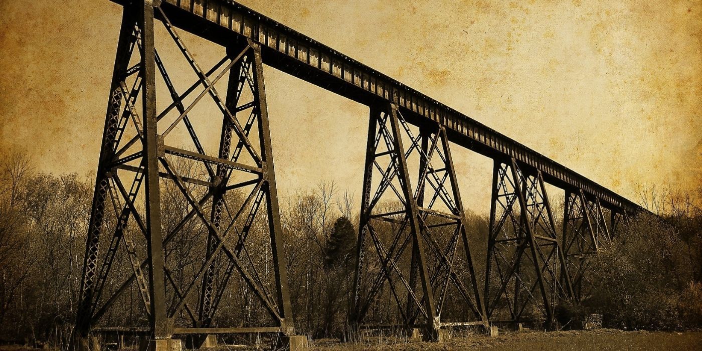 A photo of Pope Lick Bridge