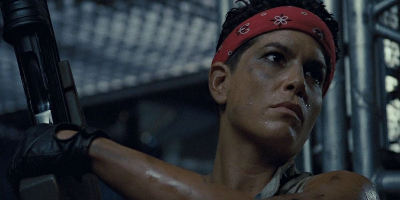 Private Jenette Vasquez armed and ready.