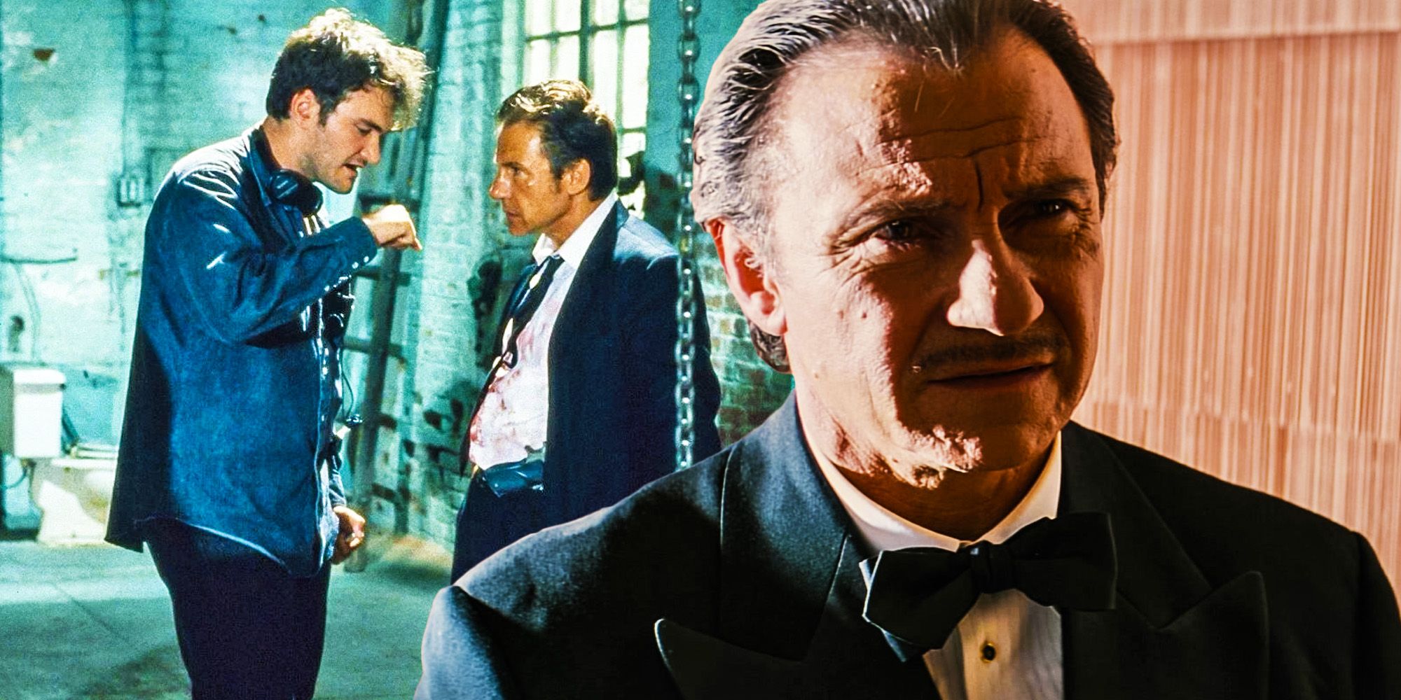 Quentin Tarantino con Harvey Keitel en Reservoir Dogs y Pulp Fiction.