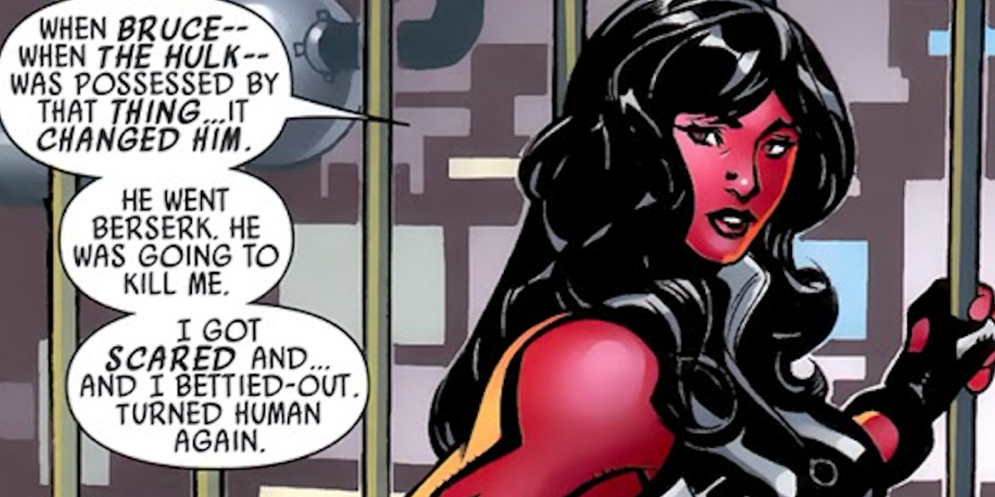Red She Hulk in the Defenders 1