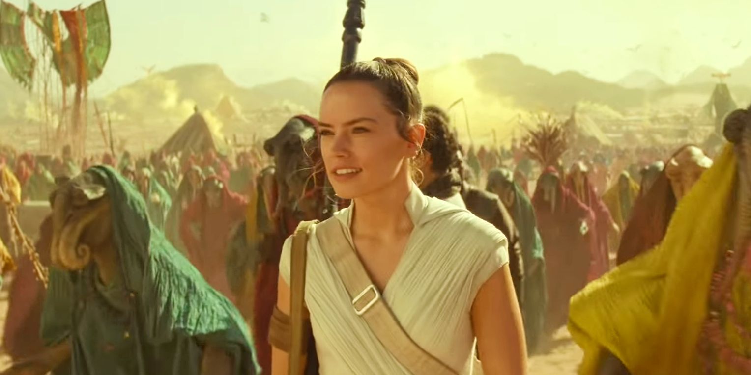 Rise of Skywalker Festival Scene Rey Daisy Ridley