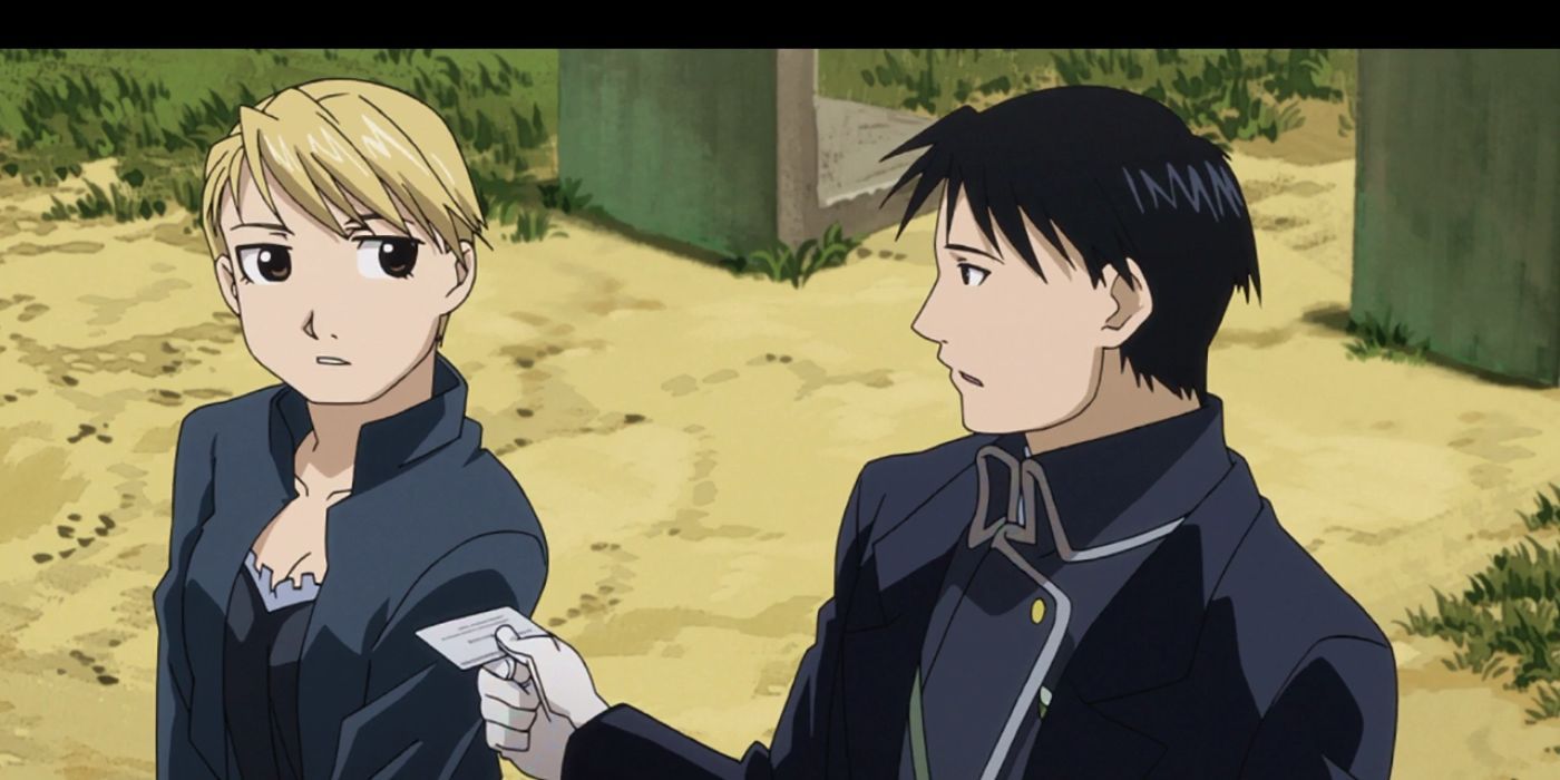 Riza e Roy de Fullmetal Alchemist