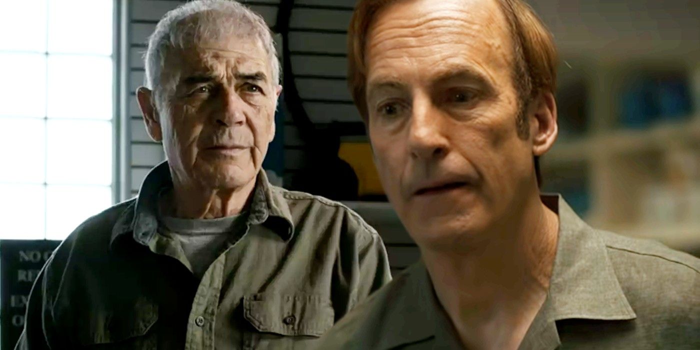 Robert Forster as Ed Galbraith disappearer in El Camino A Breaking Bad Movie and Bob Odenkirk as Jimmy McGill in Better Call Saul