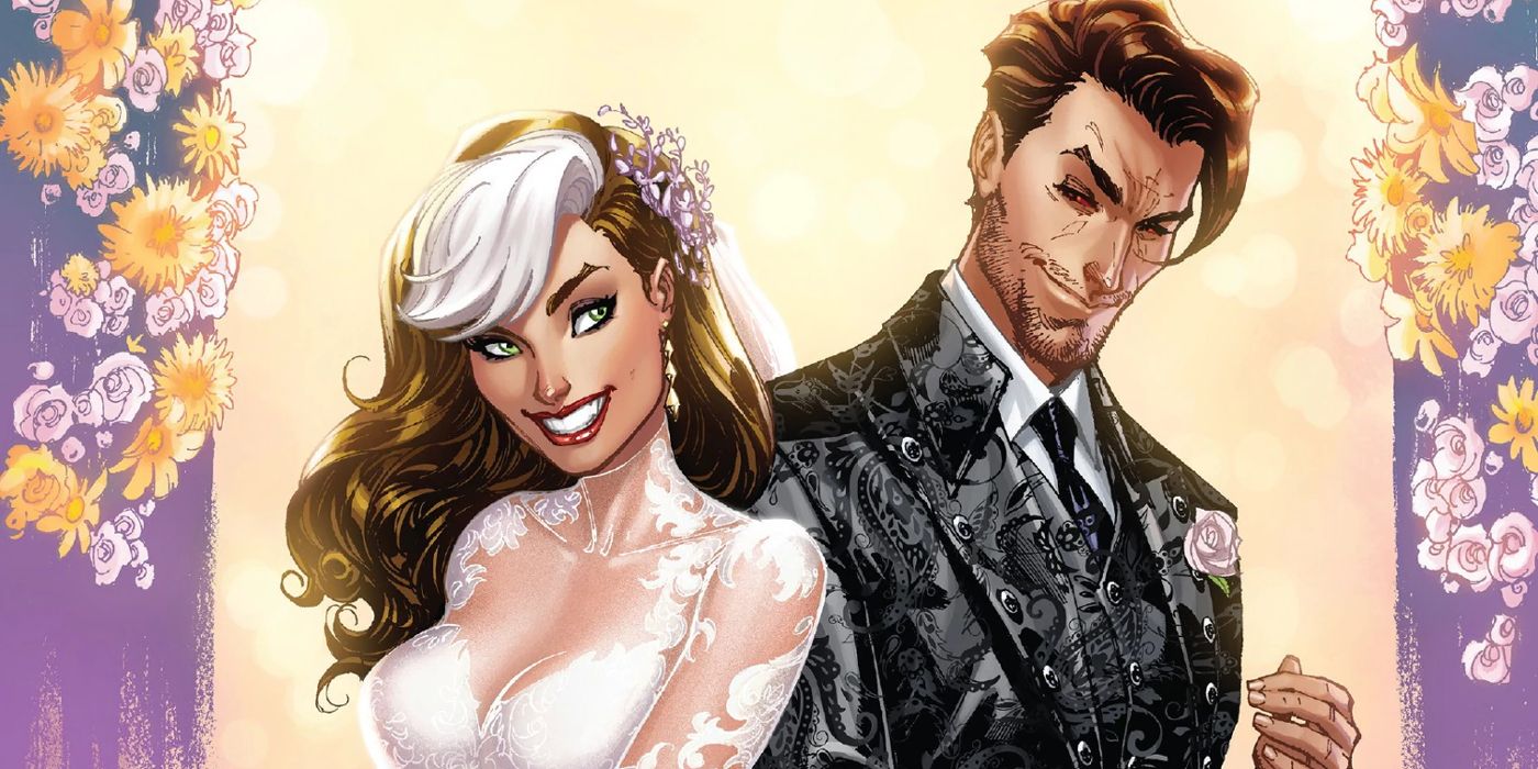 Rogue & Gambit's Wedding from X-Men Gold #30.