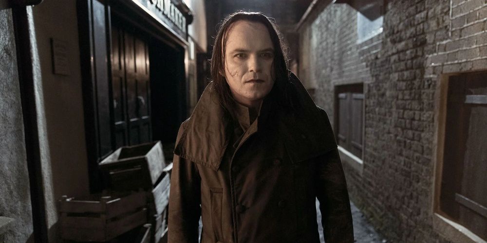The Creature stands in an alley in Penny Dreadful