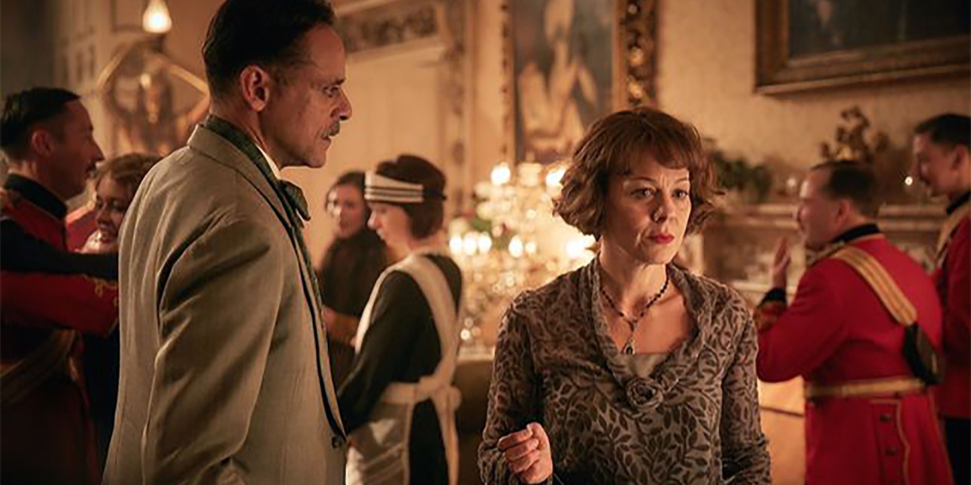 Ruben flirts with Polly at the wedding in Peaky Blinders