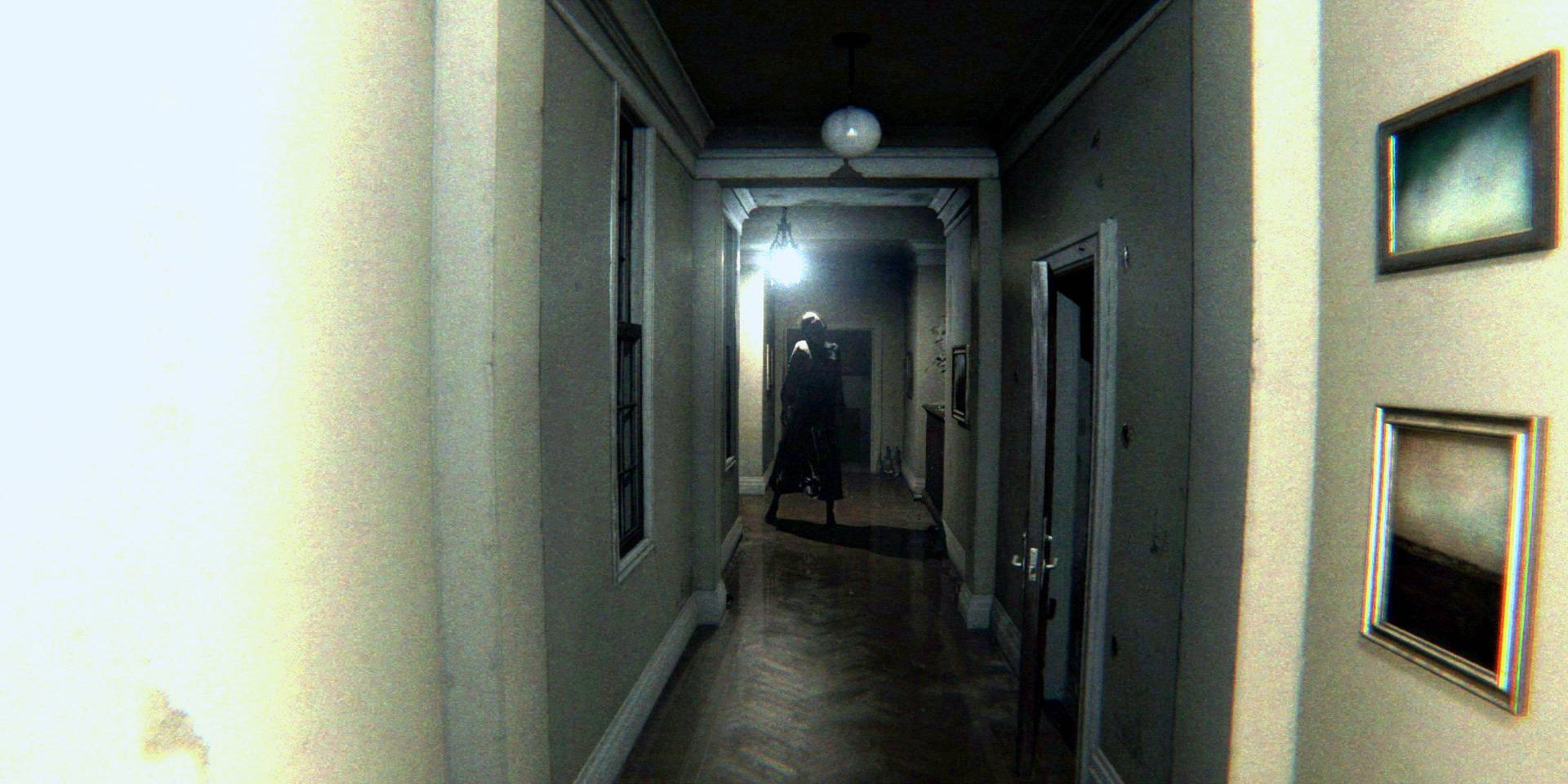 A screenshot from the horror game demo Silent Hill P.T.