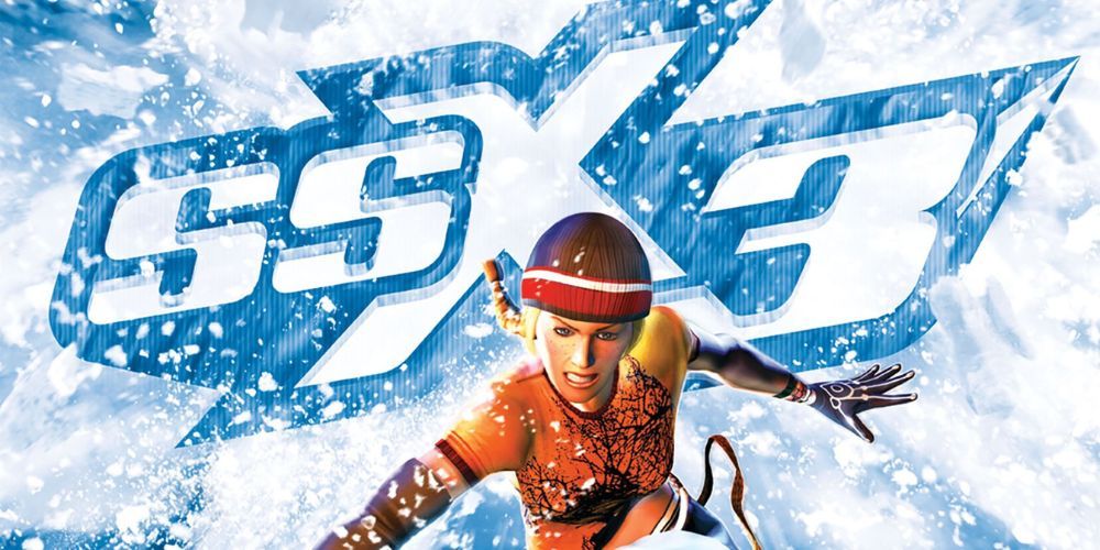 Elize skis down a mountain in SSX 3