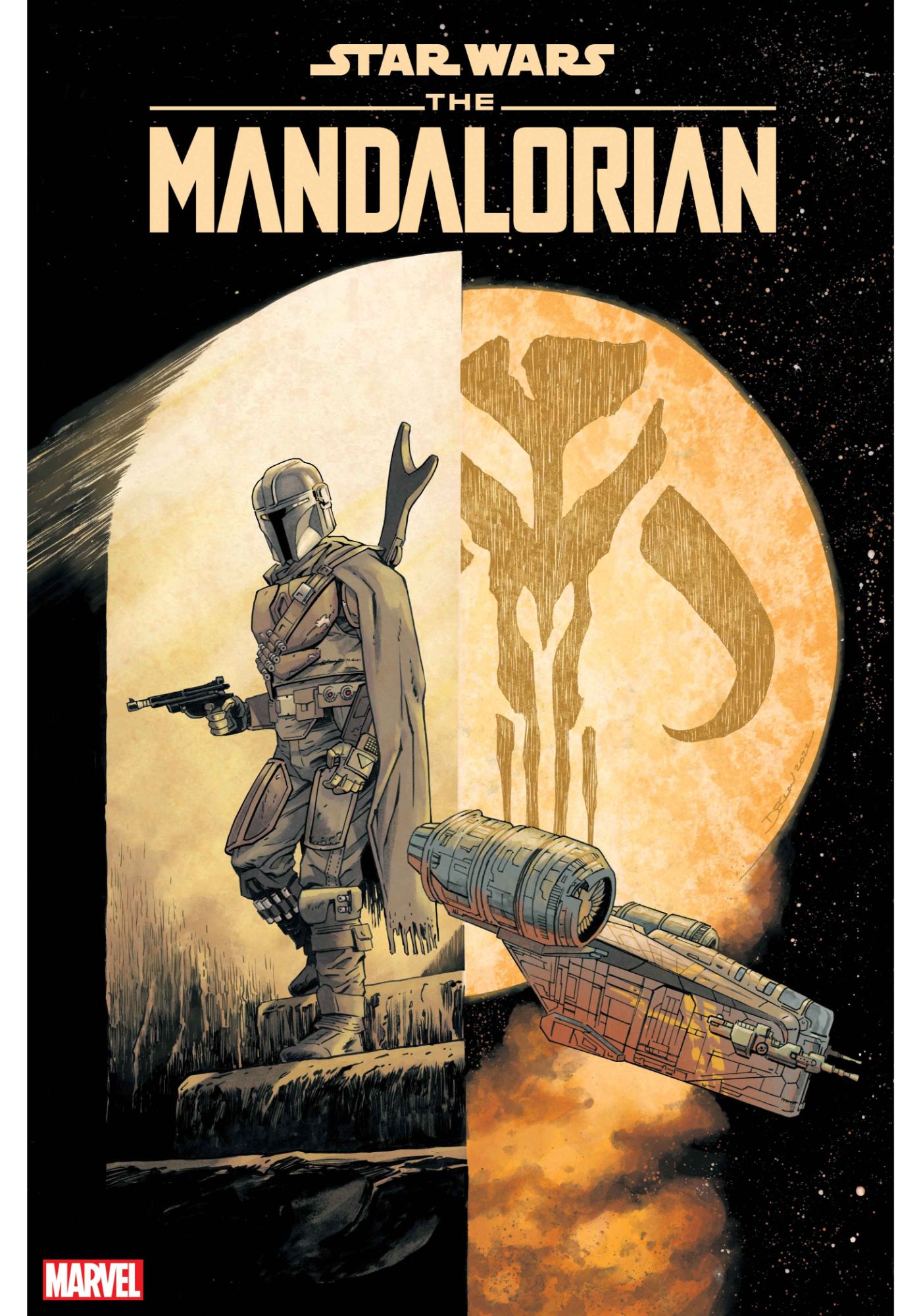 Star Wars Mandalorian # 1 Concept 1:10 Variant Cover NM Marvel Ships July 6th