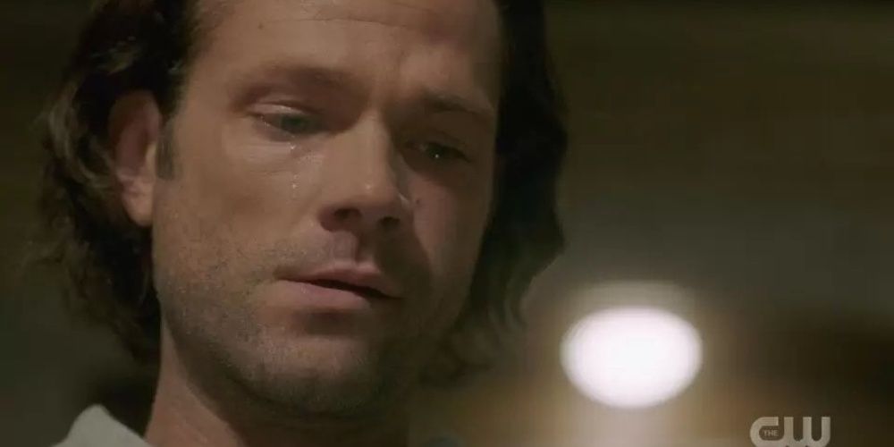 Sam Winchester crying over Dean&rsquo;s death in Supernatural