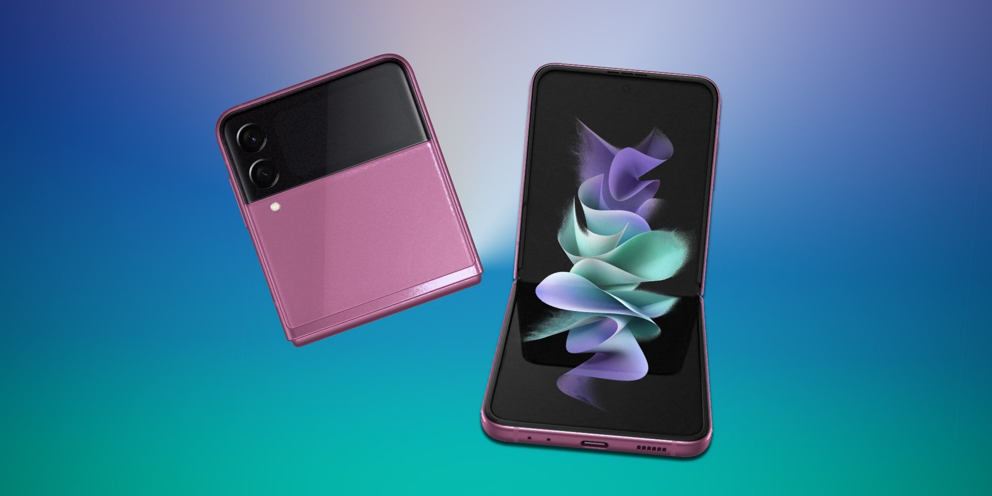 Samsung Galaxy Z Flip 4 Render Pink Pinkish Mauve