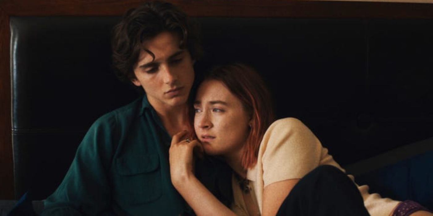Saoirse and Timothée in Lady Bird
