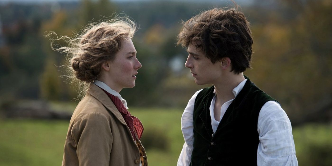 Saoirse and Timothée in Little Women