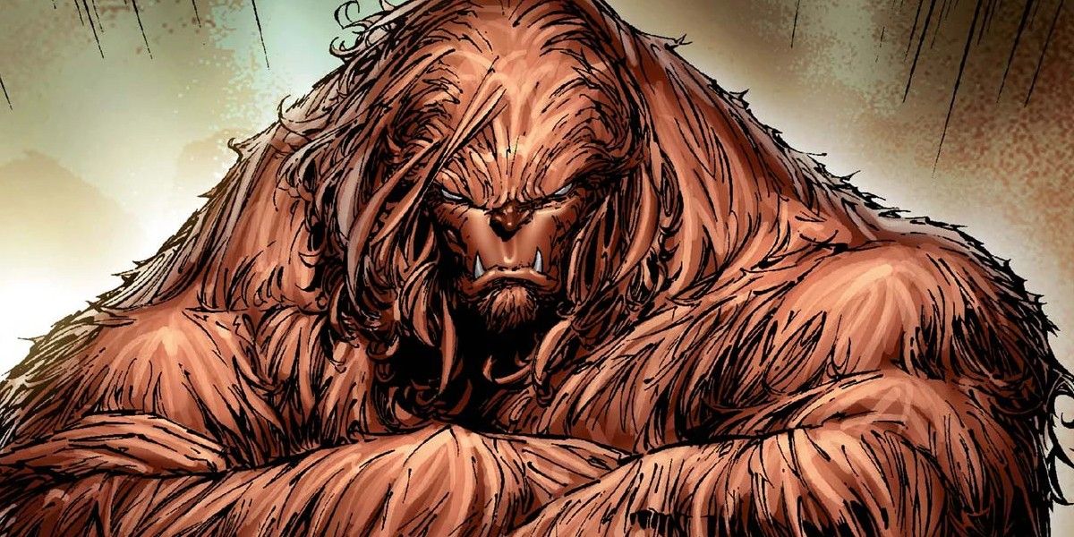 Sasquatch looking angry in Marvel comics